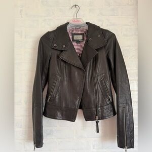 Mackage Black Leather Jacket